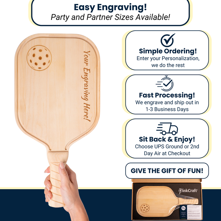 Personalized Pickleball Charcuterie Board